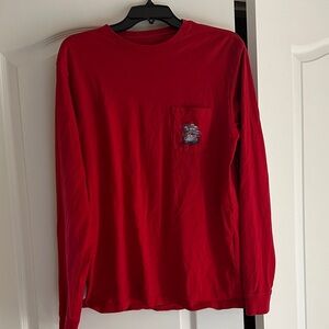 Vineyard Vines red size small long sleeve tee